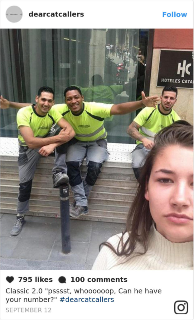 Woman Outs Street Harrassment and Catcallers by Taking Selfies With