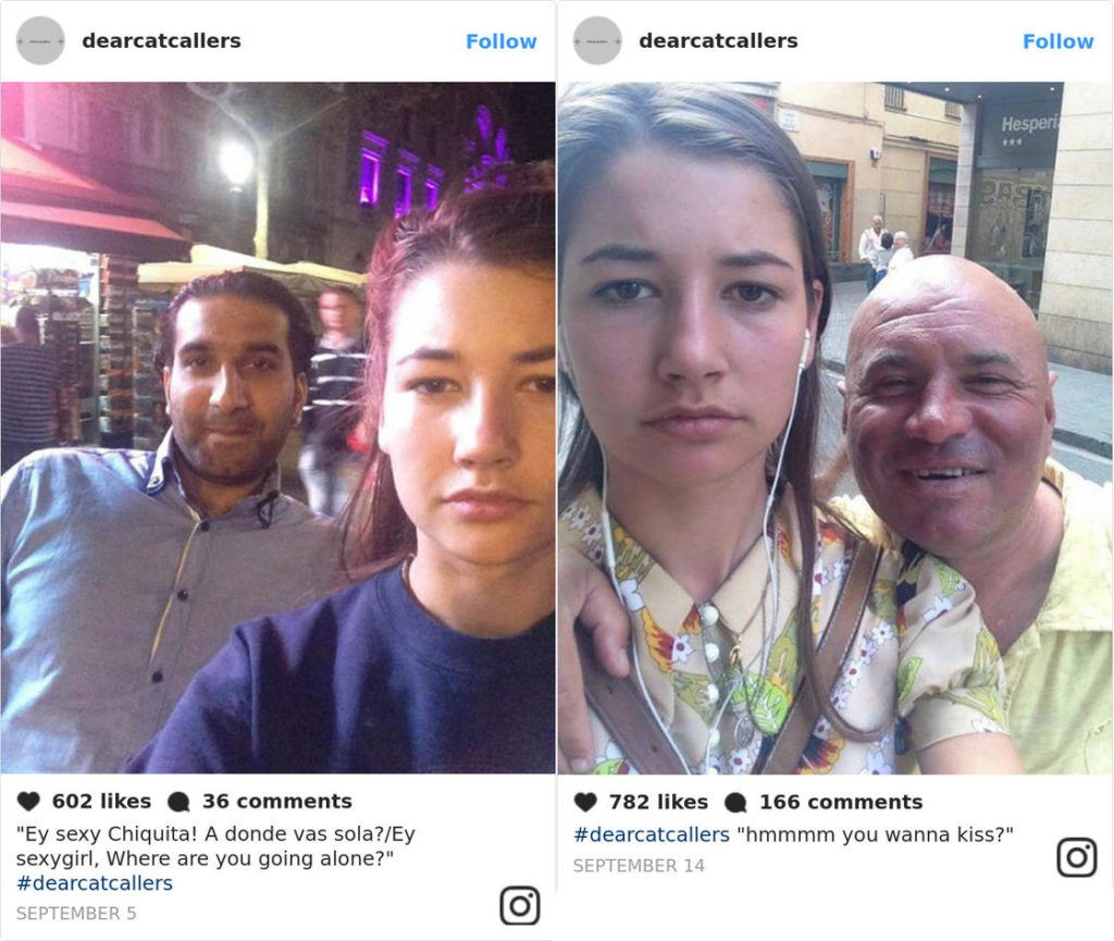 Woman Outs Street Harrassment and Catcallers by Taking Selfies With