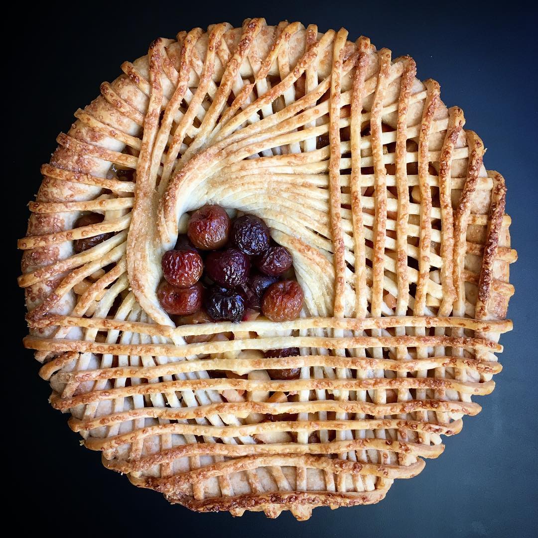 The Yummiest of Geometric Pies and Tarts by Lauren Ko artFido
